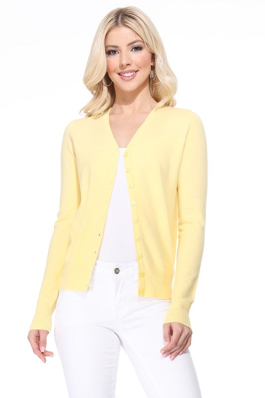 Women's V-Neck Button Down Knit Cardigan Sweater Shop Style & More | Fresh Looks, Everyday Deals & Free Shipping
