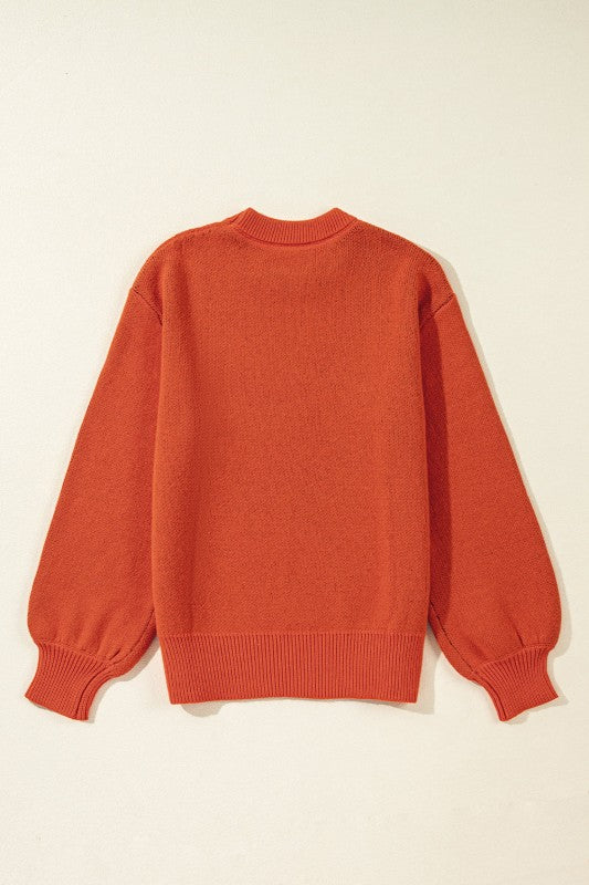 Halloween Pumpkin Face Drop Shoulder Sweater Shop Style & More | Fresh Looks, Everyday Deals & Free Shipping