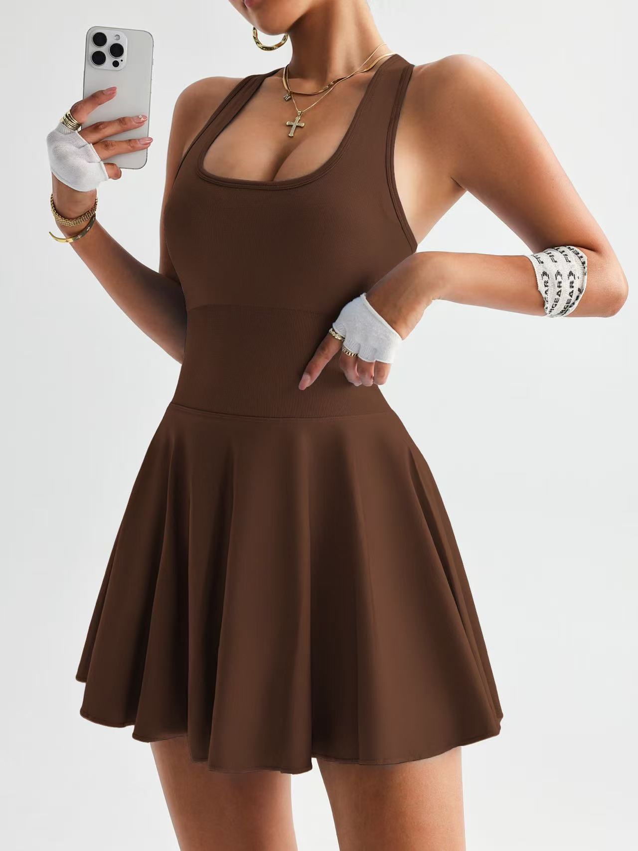 Women’s High Waist Yoga Dress FitiqueFit