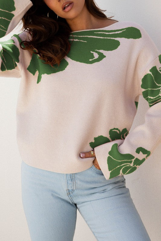 Floral Wide Sleeve Sweater Shop Style & More | Fresh Looks, Everyday Deals & Free Shipping