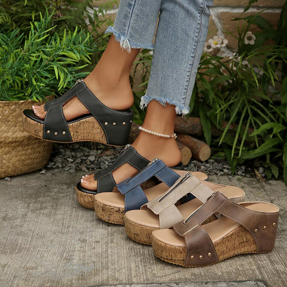 Open Toe Wedge Sandals New Era Fashion LLc