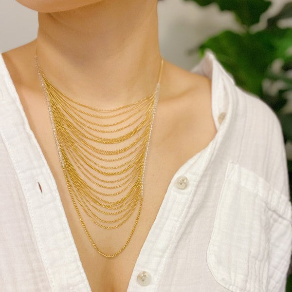 Arched Chain Drop Necklace Shop Style & More | Fresh Looks, Everyday Deals & Free Shipping