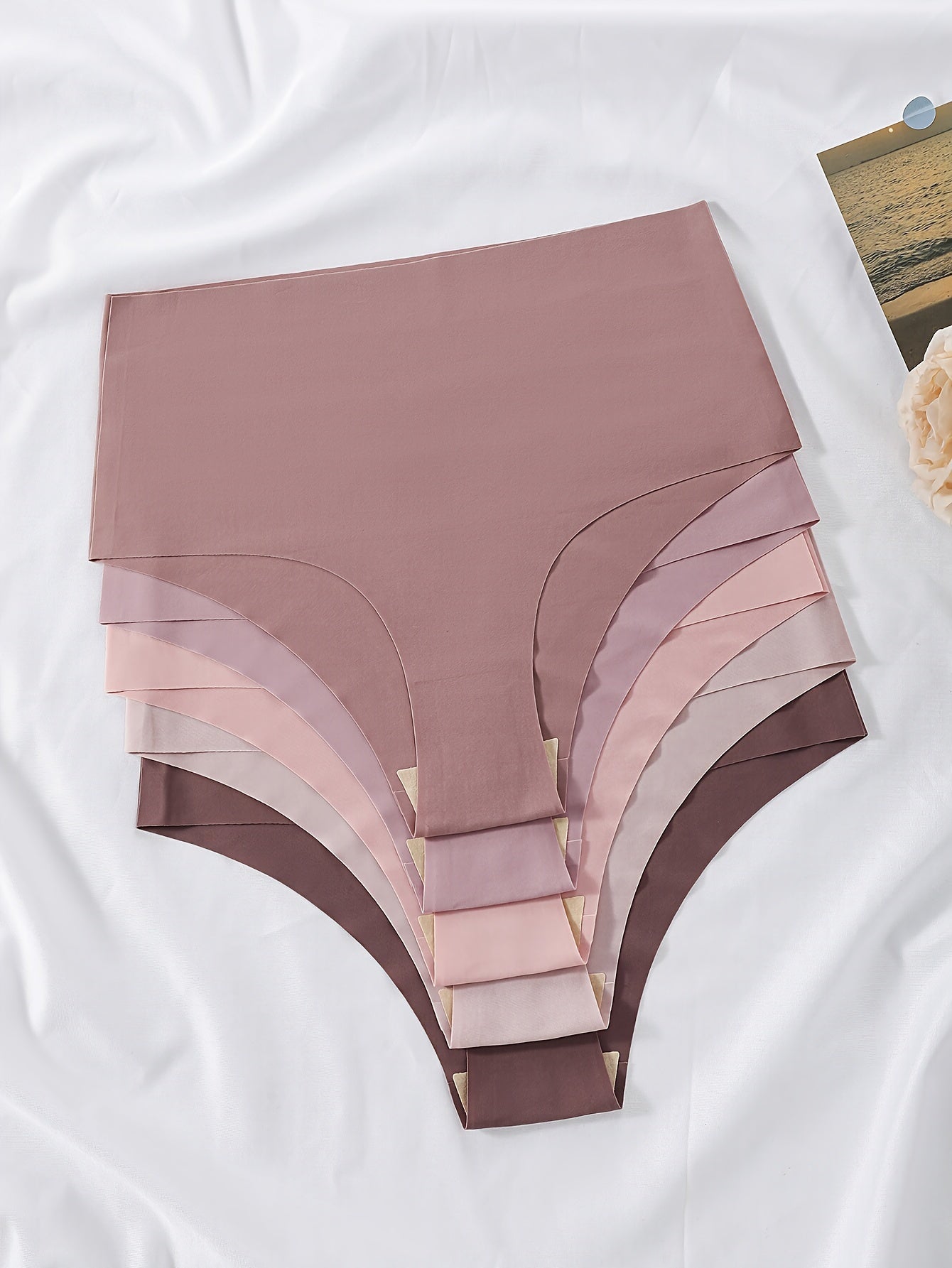 5-Pack Women's Solid Color Comfortable Breathable High-Waisted Briefs NovaCart
