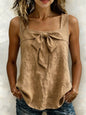 Women's Square-Neck Wide-Strap Sleeveless Tank Top FitiqueFit