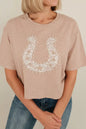 Horseshoe Lace Pearl Detail T-Shirt New Era Fashion LLc