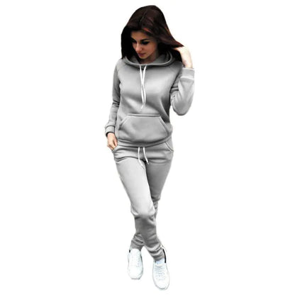 Hooded Sweatshirt Set with Matching Pants