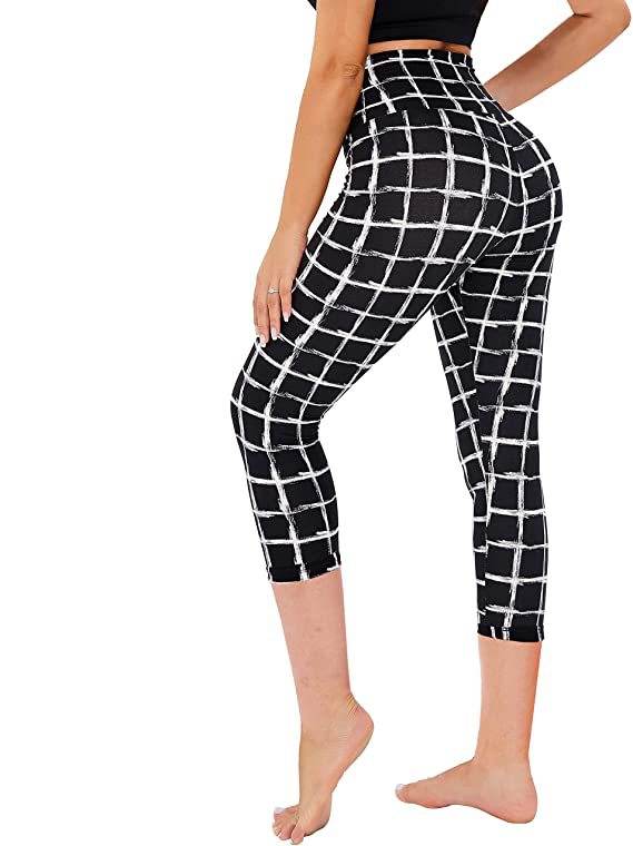 Cropped High-Rise Print Leggings – USA Flag Print Patriotic Workout Pants - 19 Styles FitiqueFit