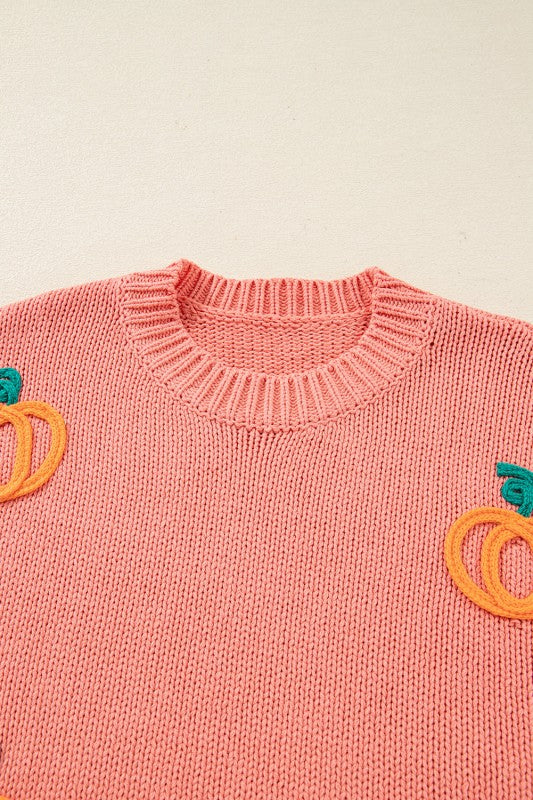 Pumpkin Embroidered Thanksgiving Holiday Sweater Shop Style & More | Fresh Looks, Everyday Deals & Free Shipping