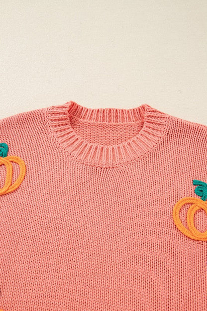 Pumpkin Embroidered Thanksgiving Holiday Sweater Shop Style & More | Fresh Looks, Everyday Deals & Free Shipping