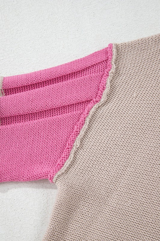 Ava Colorblock Exposed Seam Sweater Shop Style & More | Fresh Looks, Everyday Deals & Free Shipping