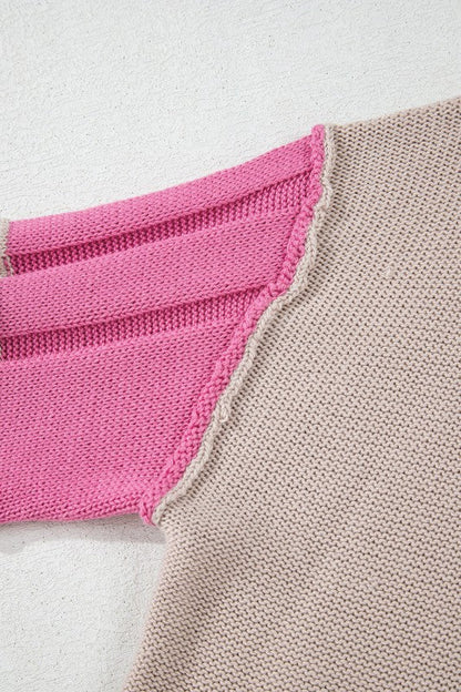 Ava Colorblock Exposed Seam Sweater Shop Style & More | Fresh Looks, Everyday Deals & Free Shipping