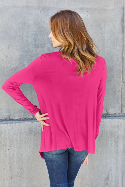 Basic Bae Full Size Open Front Long Sleeve Cardigan New Era Fashion LLc