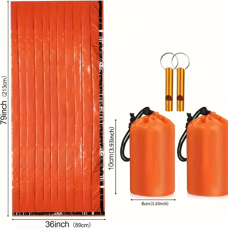 1/2pcs Outdoor Sleeping Bag, Emergency Camping Hiking Sleeping Bag,, High Quality, Low Negative Reviews NovaCart