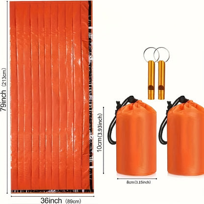 1/2pcs Outdoor Sleeping Bag, Emergency Camping Hiking Sleeping Bag,, High Quality, Low Negative Reviews NovaCart