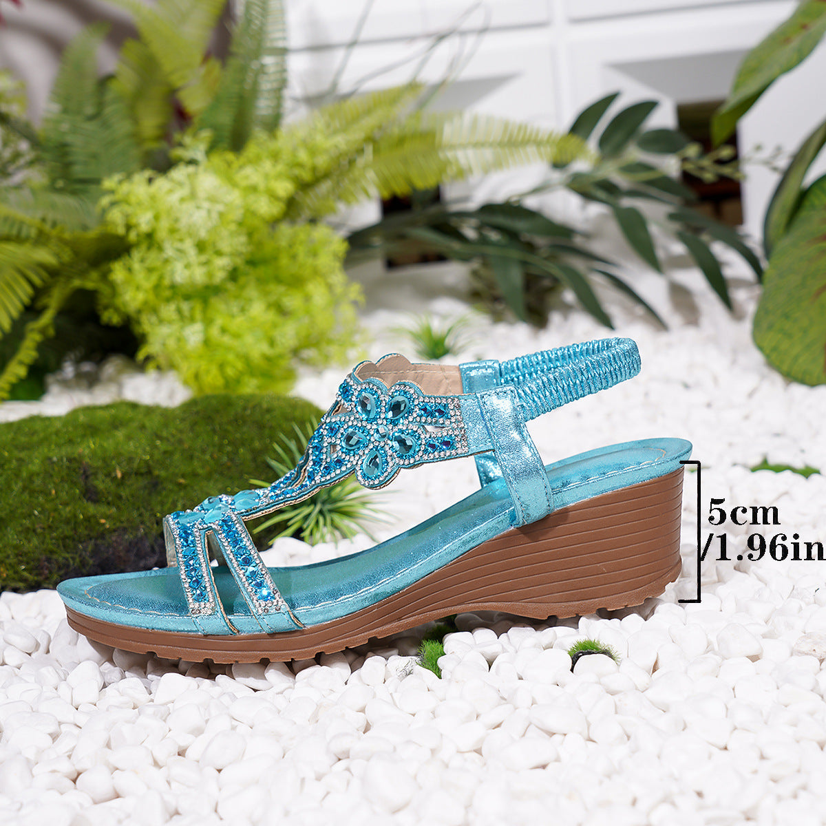Bohemian Thick-Sole Wedge Sandals – 3 Colors EU 36–42 FitiqueFit