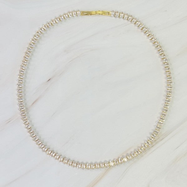 Marquise Cut Sparkle Tennis Necklace Shop Style & More | Fresh Looks, Everyday Deals & Free Shipping
