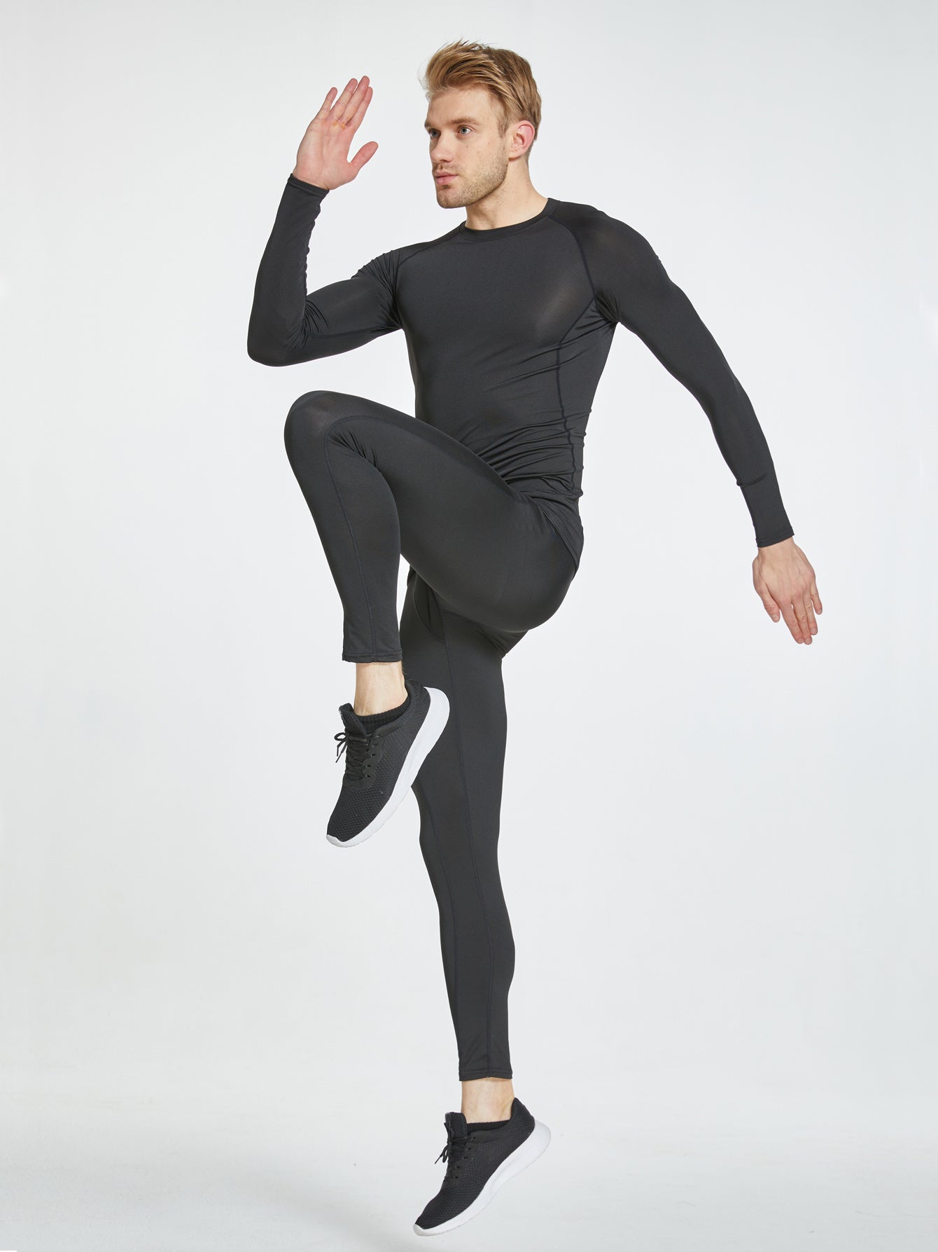 Men'S Quick-Dry Sportswear for Autumn And Winter, Suitable for Basketball, Morning Runs, And High-Elasticity Yoga Training NovaCart
