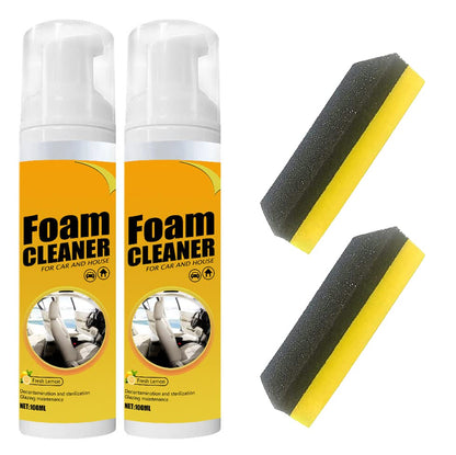 Biaoyun 2 PCS Multipurpose Foam Cleaner Spray Foam Cleaner for car and House Leather Decontamination Multi-Functional Foam Cleaner All-Purpose Household Cleaners for Car and Kitchen New Era Fashion LLc