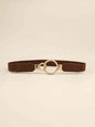 ElegantStyle Double Ring Buckle Elastic PU Belt – Adjustable Comfort Fit See size chart under “more details” The Fashion Celestial