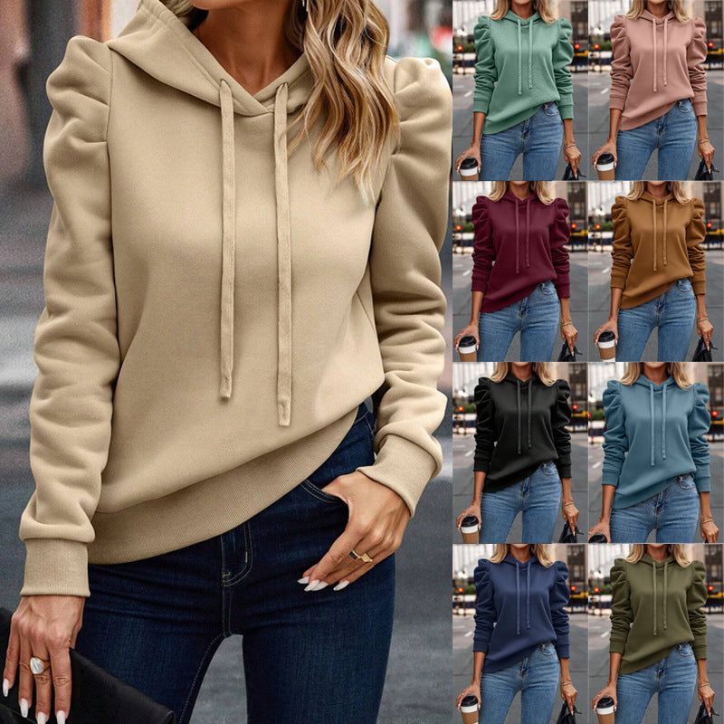 Solid Color Long-sleeved Casual Women's Top Sweater Grayceful LLC