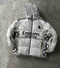 Real Madrid Digital Print Parachute Puffer Jacket - Unisex Design Withinblack