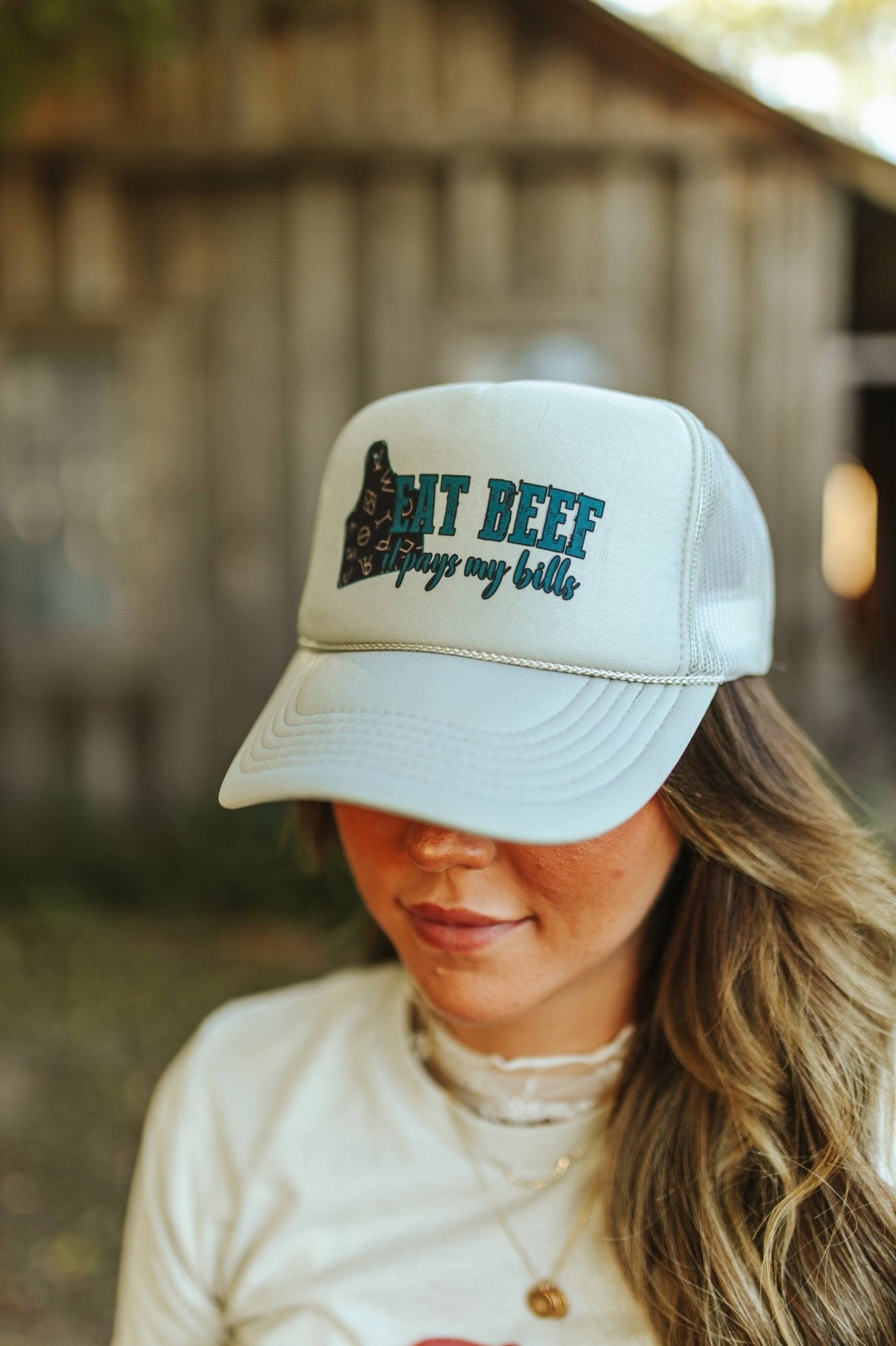 Eat Beef It Pays My Bills Trucker Hat Wild Junkie
