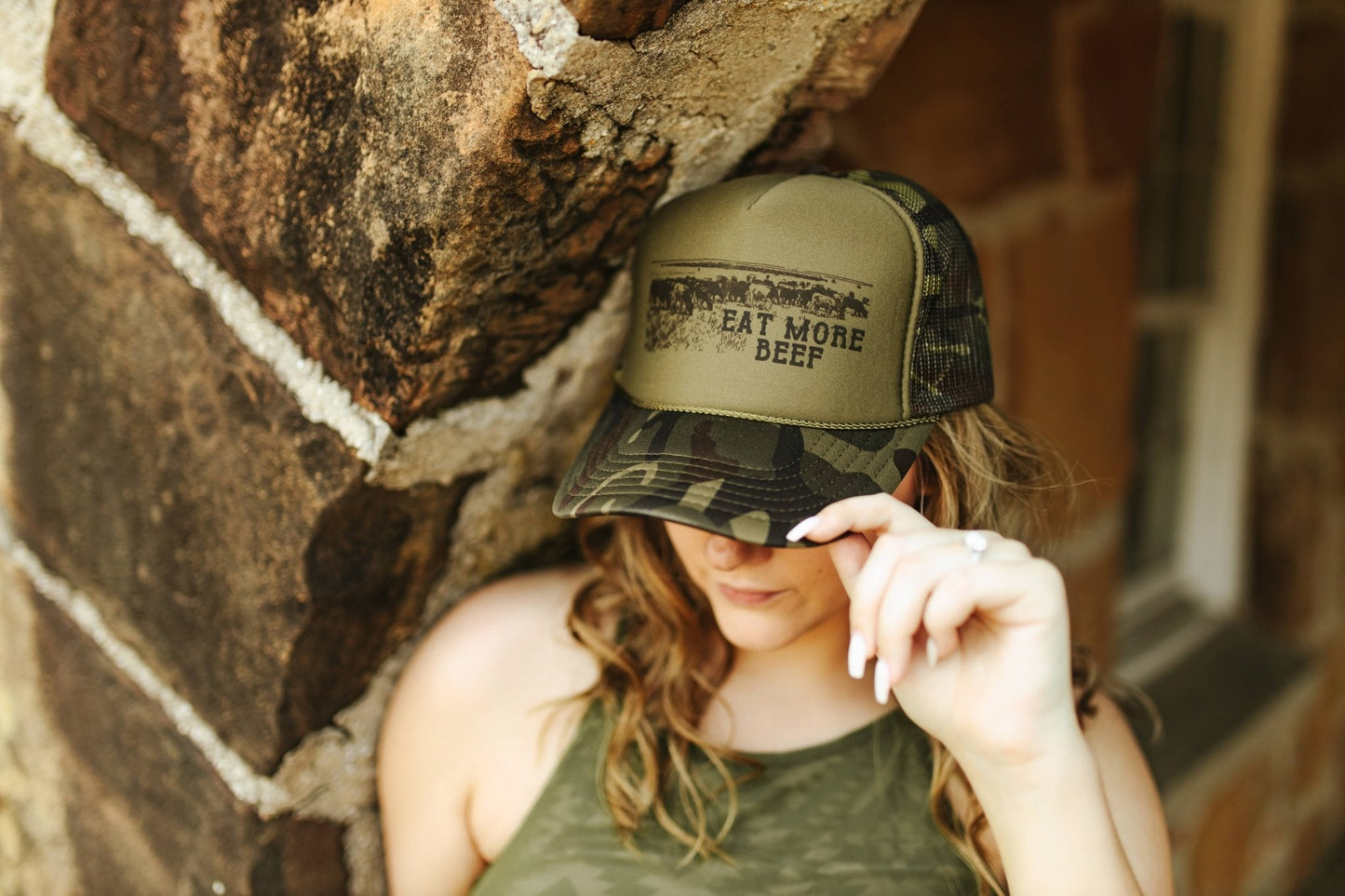 Eat More Beef Trucker Hat Wild Junkie