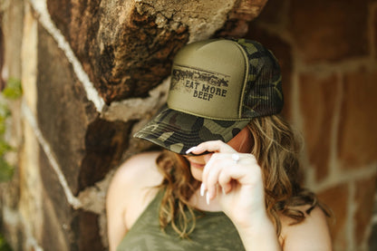 Eat More Beef Trucker Hat Wild Junkie