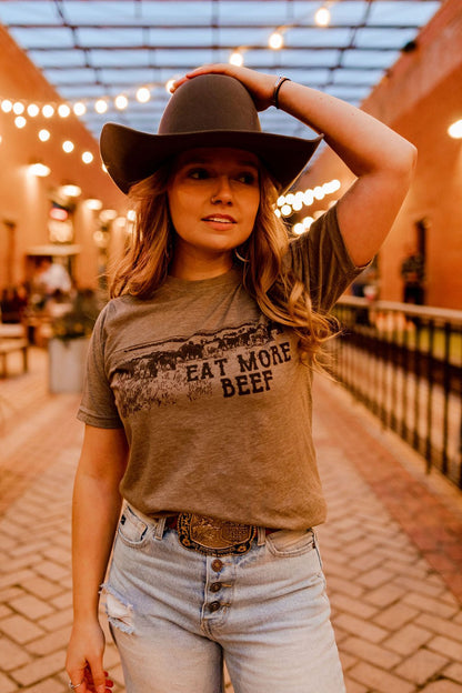 Eat More Beef Western Graphic Tee Wild Junkie