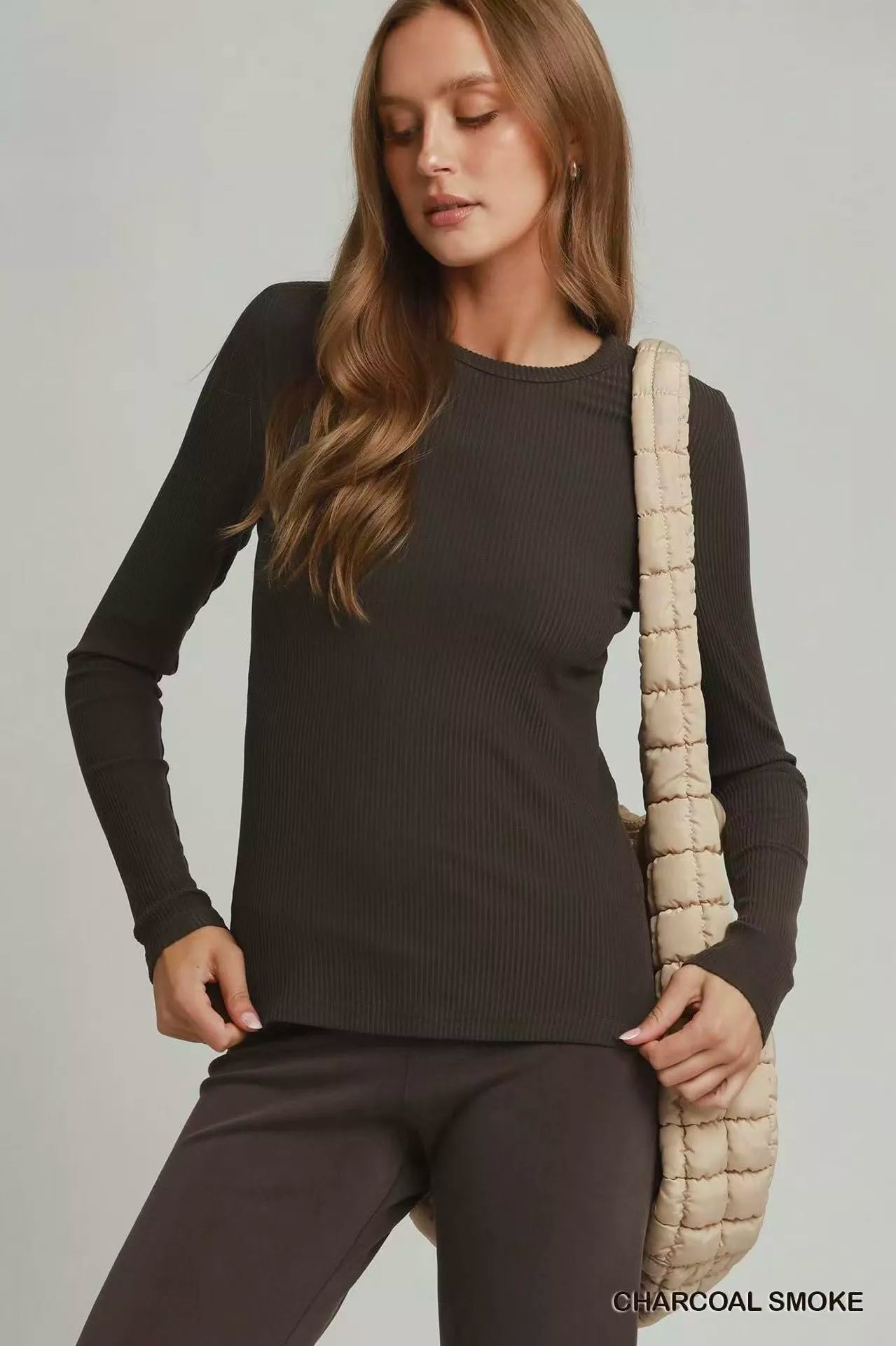 Umgee Brushed Rib Long Sleeve Top New Era Fashion LLc