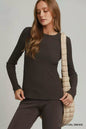 Umgee Brushed Rib Long Sleeve Top New Era Fashion LLc