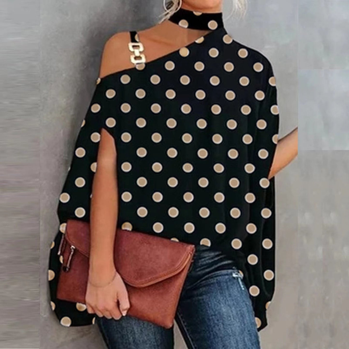 Women's V-Neck Printed Off-Shoulder Vest Top | 6 Prints S–XXL FitiqueFit