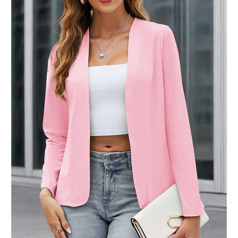 Women’s Plus‑Size Open‑Front Casual Blazer FitiqueFit