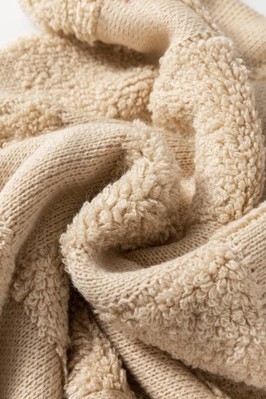 Emily Checkered Sherpa Loose Sweater Shop Style & More | Fresh Looks, Everyday Deals & Free Shipping