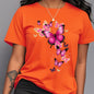 Effortless Style Vibrant Butterfly Plus Size