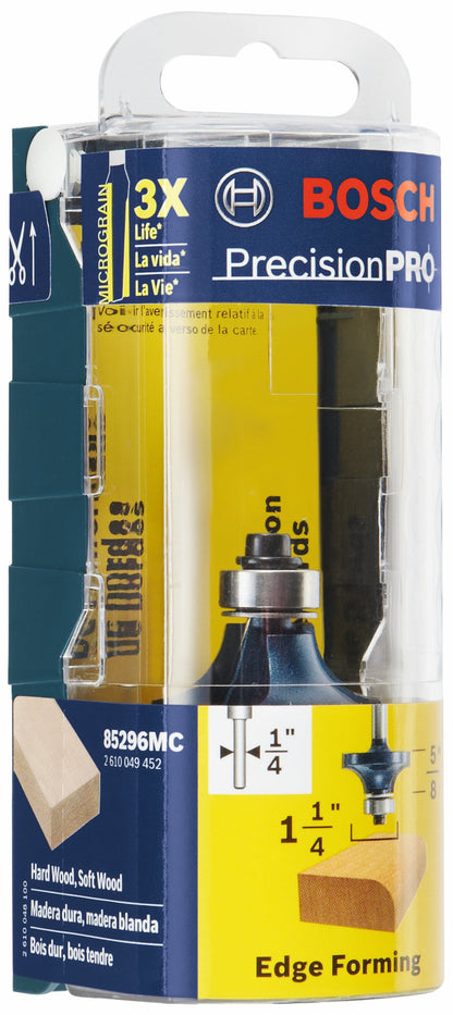 BOSCH 85296MC 3/8 In. x 5/8 In. Carbide-Tipped Roundover Router Bit VM Hardware