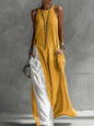 Women's Sleeveless Off-Shoulder Loose Maxi Dress with Pockets FitiqueFit