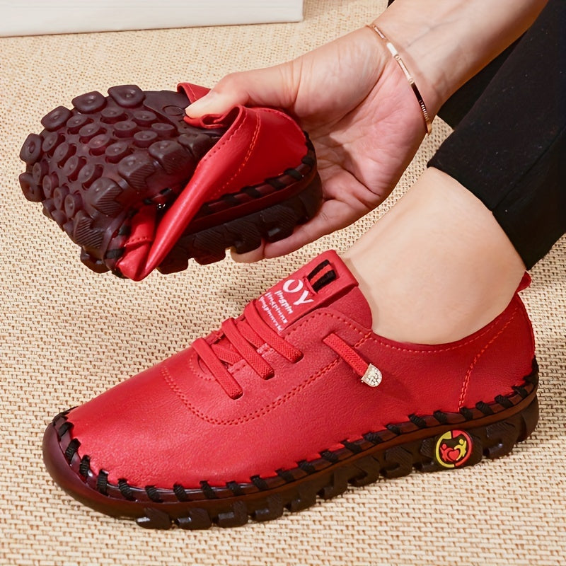 Spring/Autumn 2022 New Style Soft Sole Casual Mom Shoes, Flat Shoes for Women, Breathable and Comfortable Genuine Dance Shoes for Square Dancing, Women Shoes NovaCart