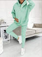 Casual Hooded Sweater Thickened Thread Fitted Vest Pants Three-piece Set See size chart under “more details” The Fashion Celestial