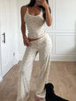 Floral Print Tank & Wide Leg Pants Lounge Set New Era Fashion LLc