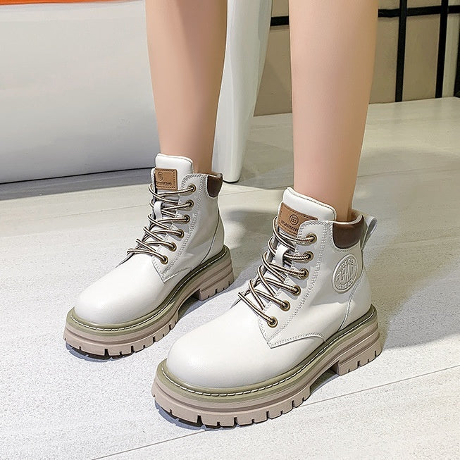 Women’s Genuine Leather Martin Boots FitiqueFit