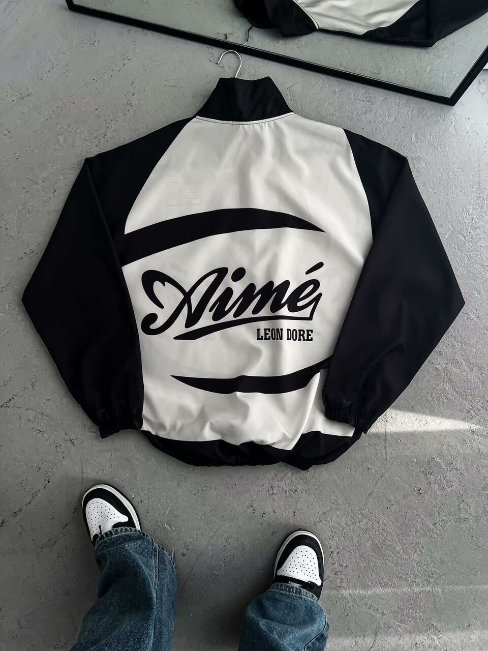 New Season LeBron James Inspired Thick Parachute Fabric Aime Leon Dore Raincoat Withinblack