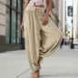Women's High-Waist Wide-Leg Pants with Tie Waist & Pockets – 8 Colors FitiqueFit