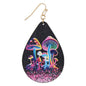 Neon Magic Wood Mushroom Print Earring Fitkitty Culture Athleisure Wear, Yoga Wear & Women's Clothing