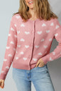 Heart Button Front Cardigan Sweater Shop Style & More | Fresh Looks, Everyday Deals & Free Shipping