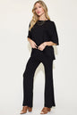 Basic Bae Full Size Bamboo Drop Shoulder T-Shirt and Flare Pants Set New Era Fashion LLc