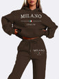 Trendy Plus Size Fleece-lined Sweater Suit See size chart under “more details” The Fashion Celestial