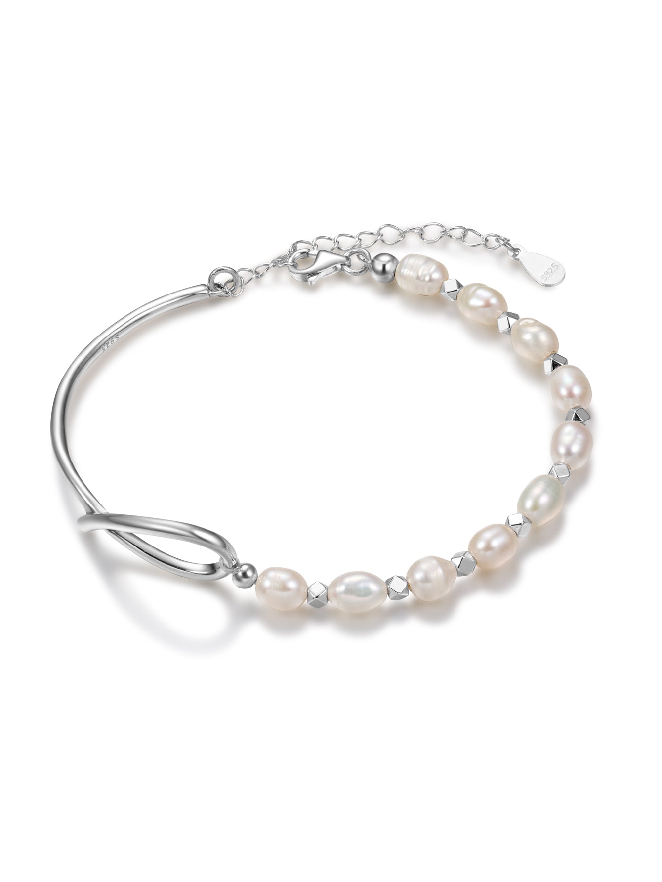 100% Real 925 Sterling Silver Bracelet for Women Bangle Elegant Decor Bracelet for Wedding NovaCart