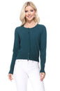Gem Button Crew Neck Long Sleeve Sweater Cardigan Shop Style & More | Fresh Looks, Everyday Deals & Free Shipping