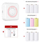 Compact and Colorful Mini Thermal Printer: Bluetooth Wireless Portable Pocket Label Maker for Stickers